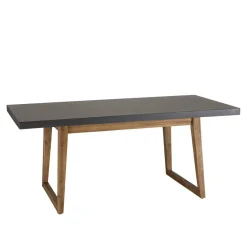 Macabane Table rectangulaire effet béton foncé HECTOR Best