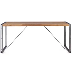 3S. x Home Table repas 180 cm en Bois Naturel Foncé Clearance