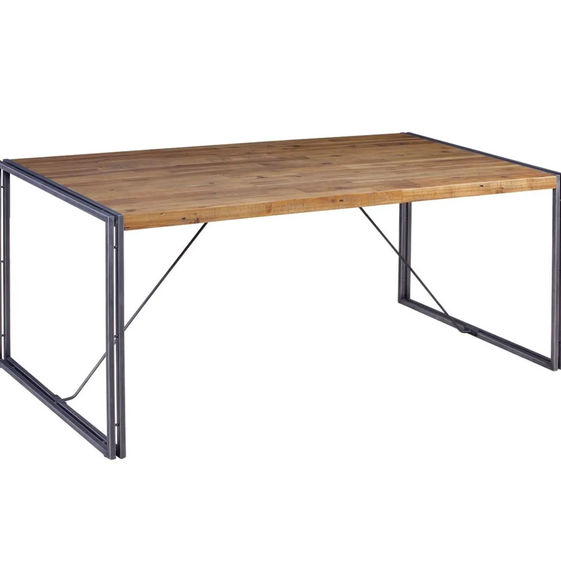 3S. x Home Table repas 180 cm en Bois Naturel Foncé Clearance