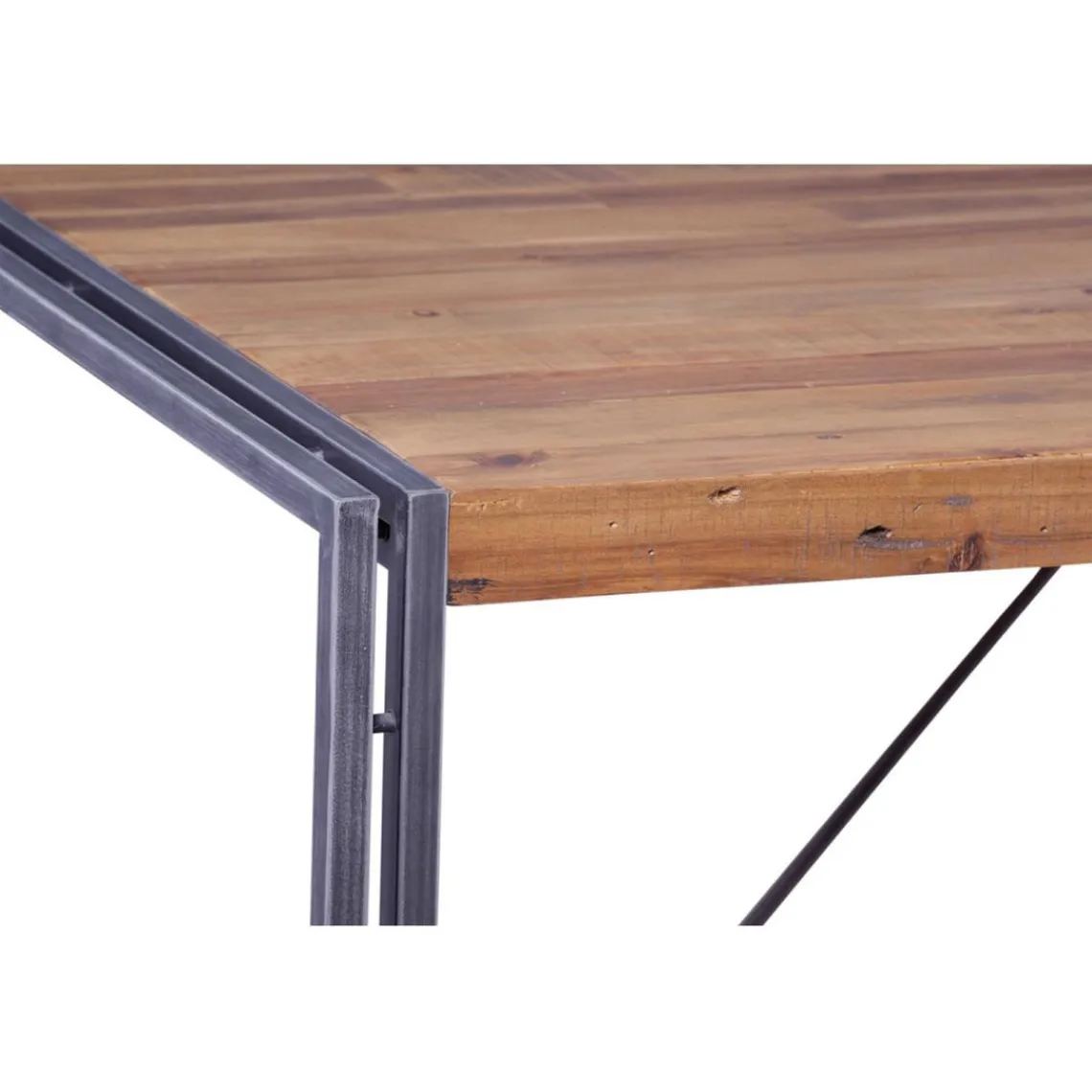 3S. x Home Table repas 180 cm en Bois Naturel Foncé Clearance