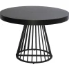 3S. x Home Table ronde extensible Grivery Noir pieds Noir