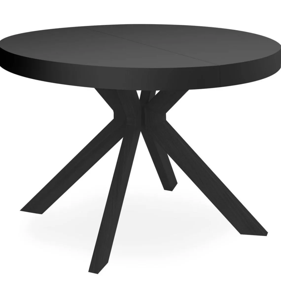 3S. x Home Table ronde extensible Myriade All Black Clearance
