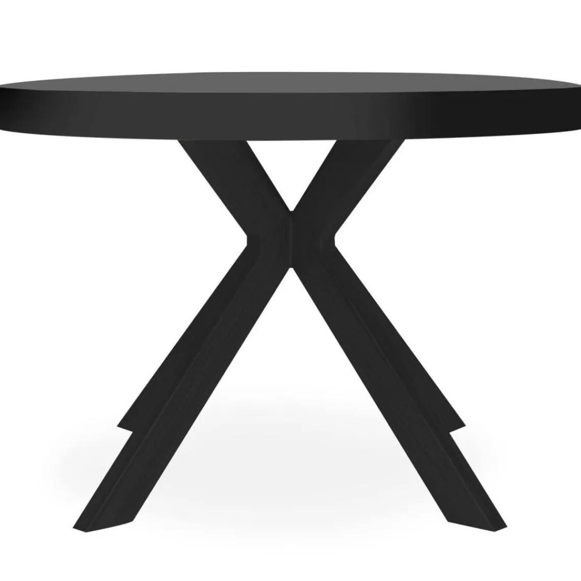 3S. x Home Table ronde extensible Myriade All Black Clearance