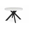 3S. x Home Table Ronde Extensible Noire Et Effet Marbre Discount