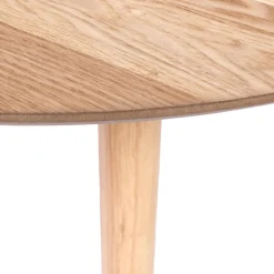 3S. x Home Table Ronde Scandinave en Pin Naturel TRADITION