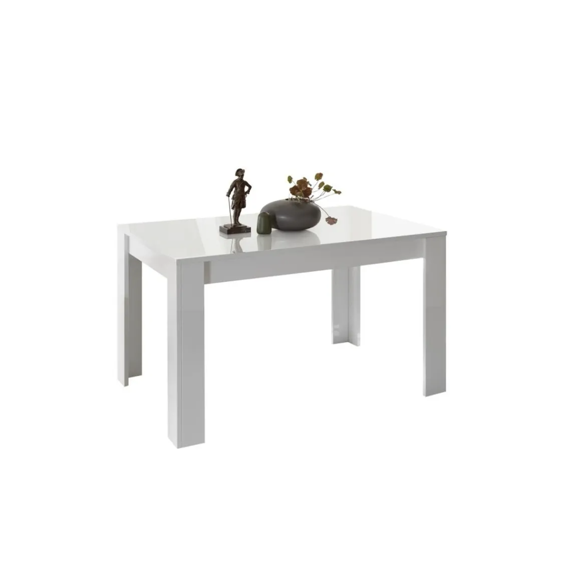 3S. x Home Table salle à manger EOS laqué blanc brillant