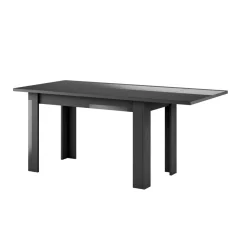 3S. x Home Table salle à manger extensible DANA laqué anthracite brillant Online