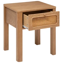 3S. x Home Tables de chevet un tiroir en placage frêne Sale
