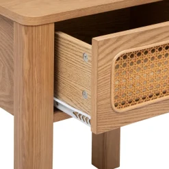 3S. x Home Tables de chevet un tiroir en placage frêne Sale