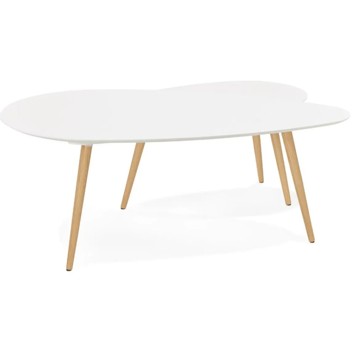 ALTEREGO Tables gigognes design 'TETRYS' blanches New