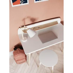 3 SUISSES Tabouret blanc FIRMIANA Clearance