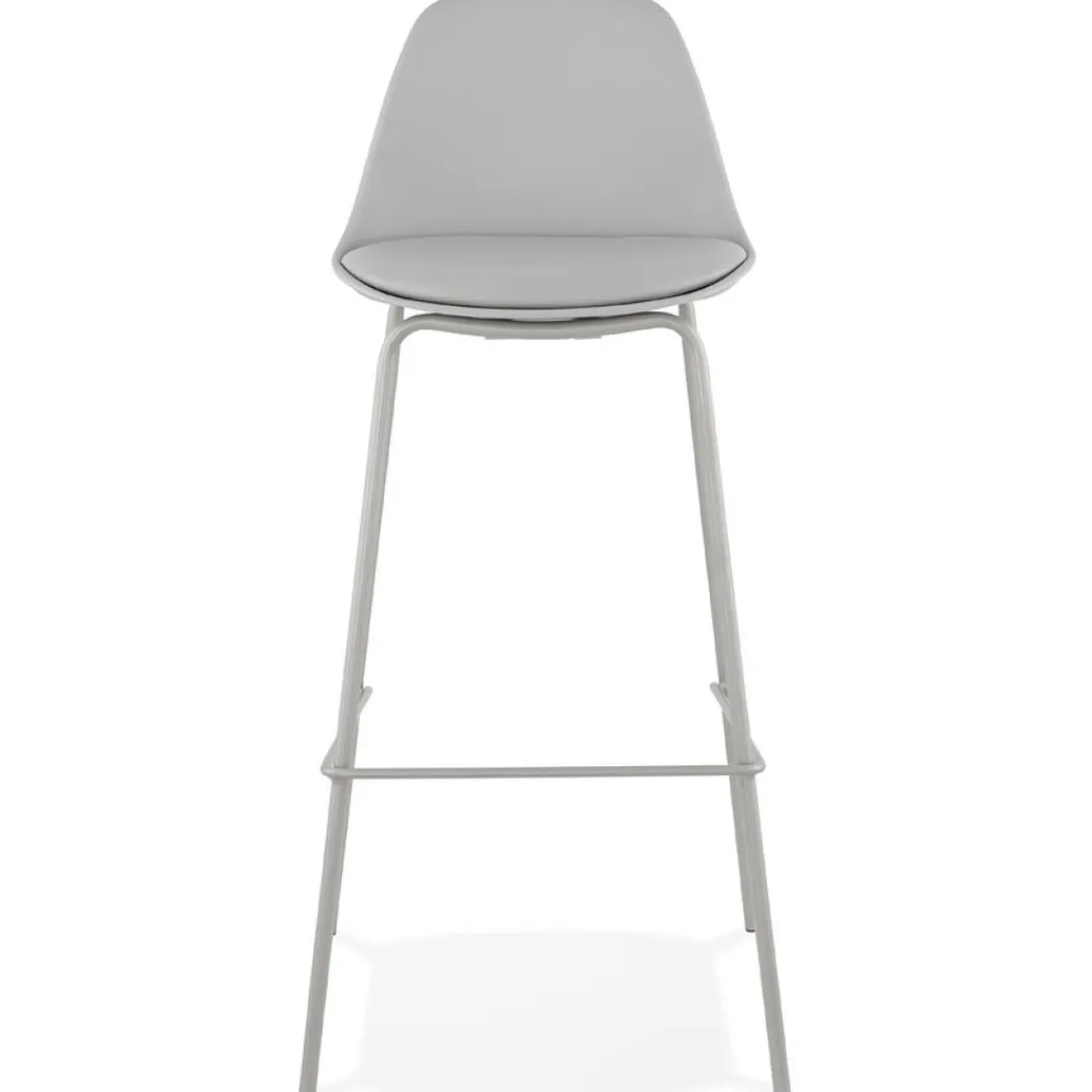 ALTEREGO Tabouret de bar 'COOKIE' gris style industriel Discount