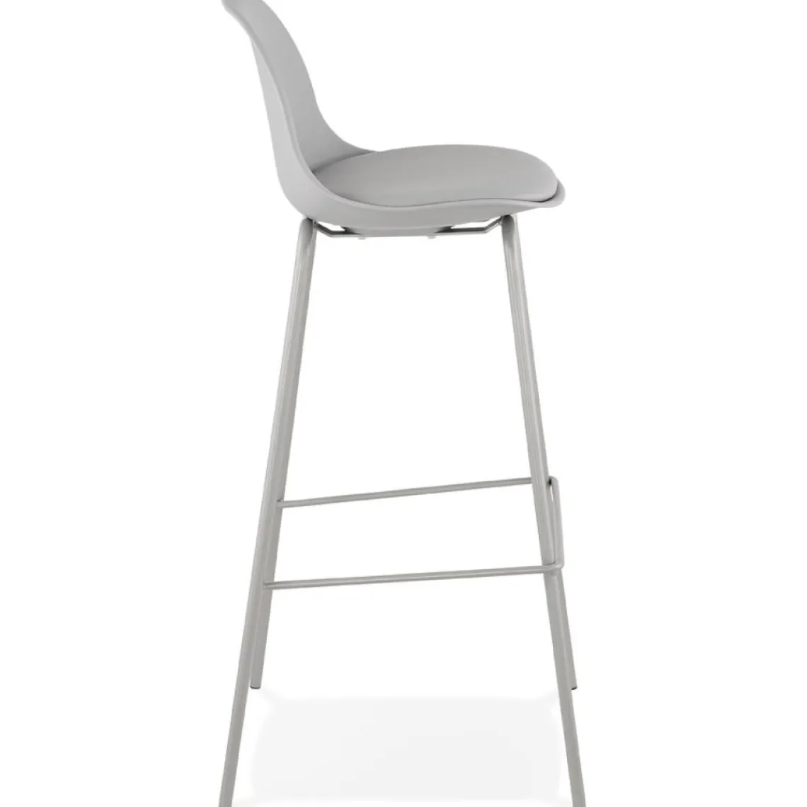 ALTEREGO Tabouret de bar 'COOKIE' gris style industriel Discount