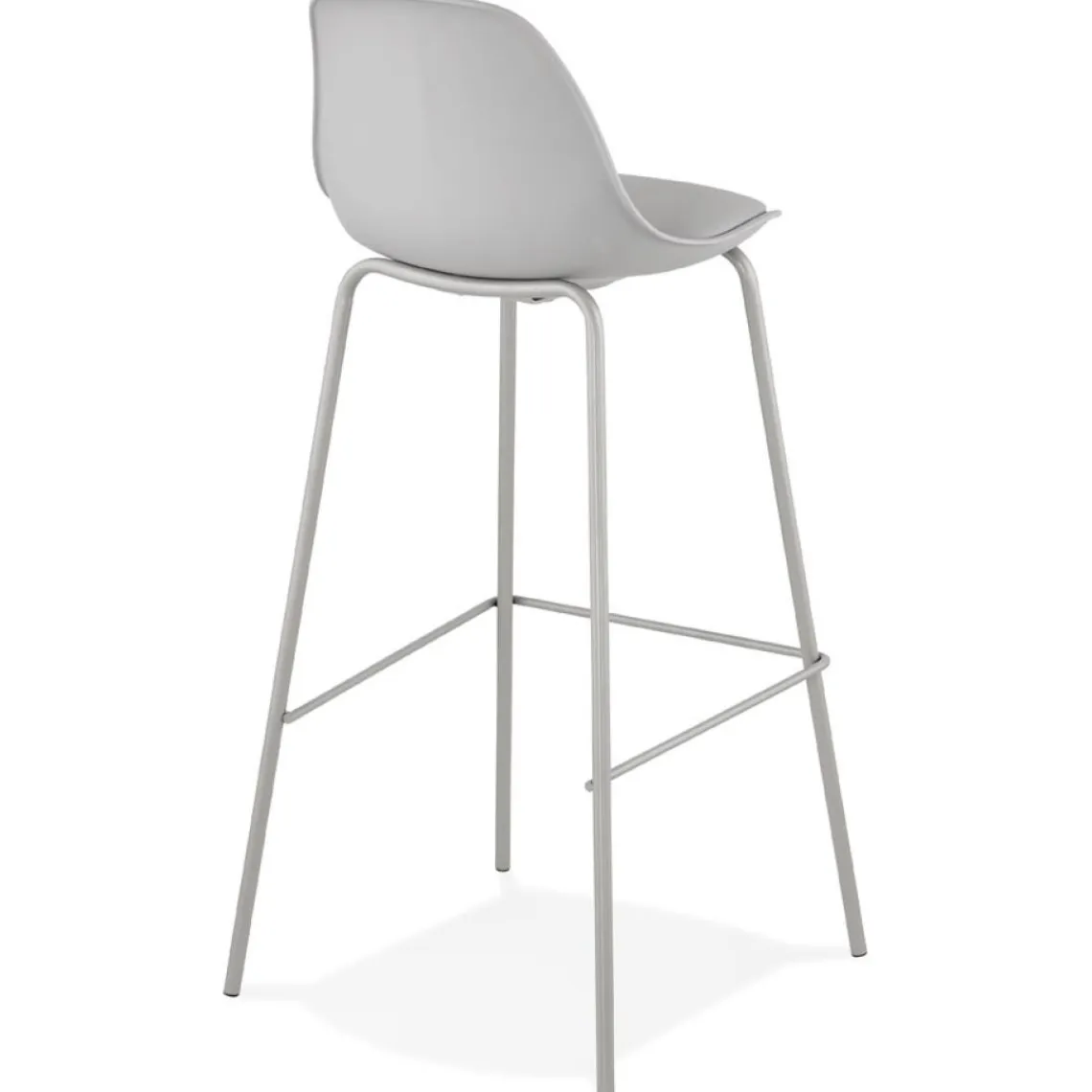 ALTEREGO Tabouret de bar 'COOKIE' gris style industriel Discount