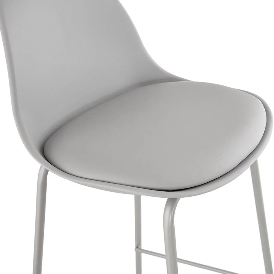 ALTEREGO Tabouret de bar 'COOKIE' gris style industriel Discount