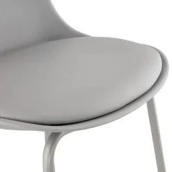 ALTEREGO Tabouret de bar 'COOKIE' gris style industriel Discount