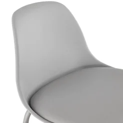 ALTEREGO Tabouret de bar 'COOKIE' gris style industriel Discount