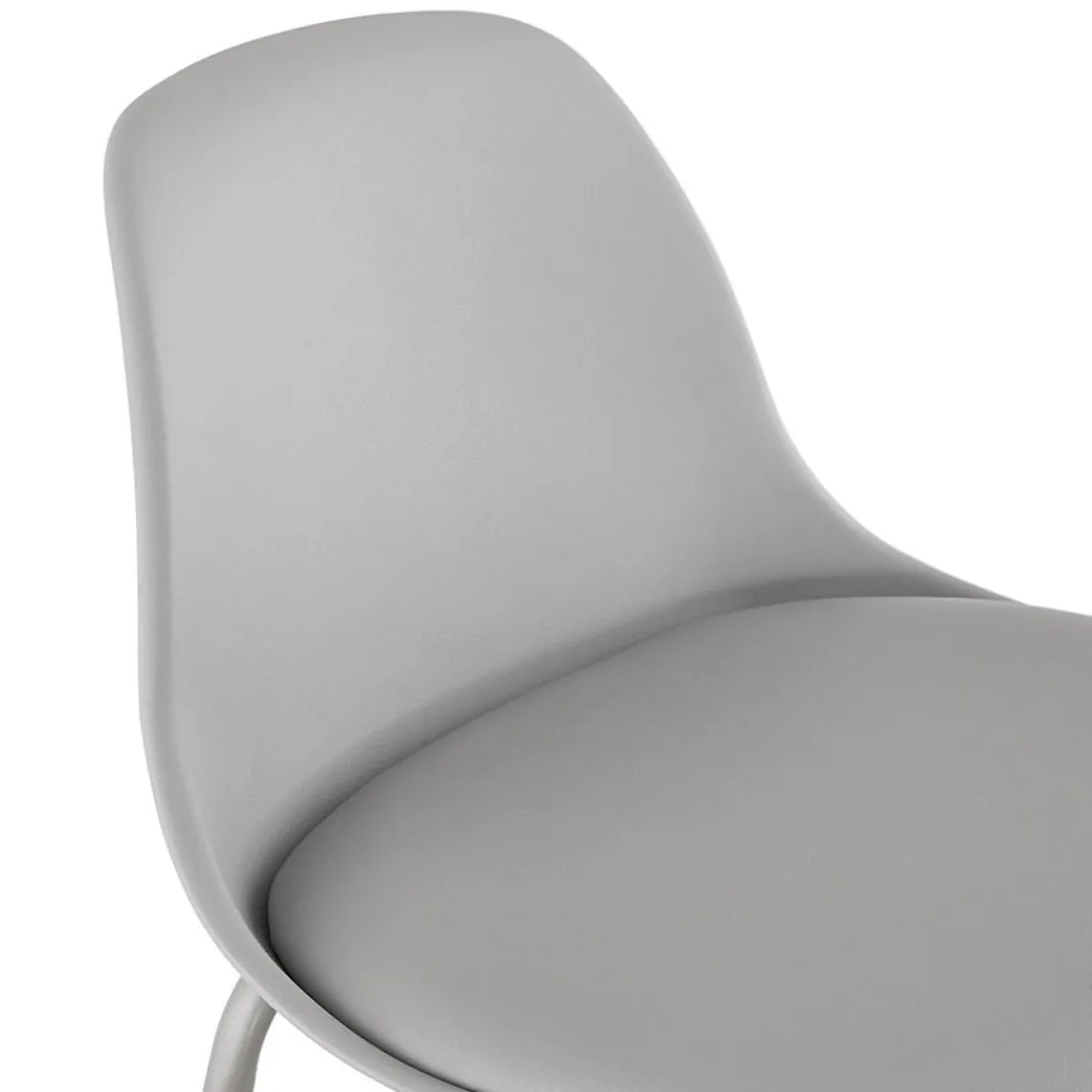 ALTEREGO Tabouret de bar 'COOKIE' gris style industriel Discount