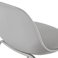 ALTEREGO Tabouret de bar 'COOKIE' gris style industriel Discount