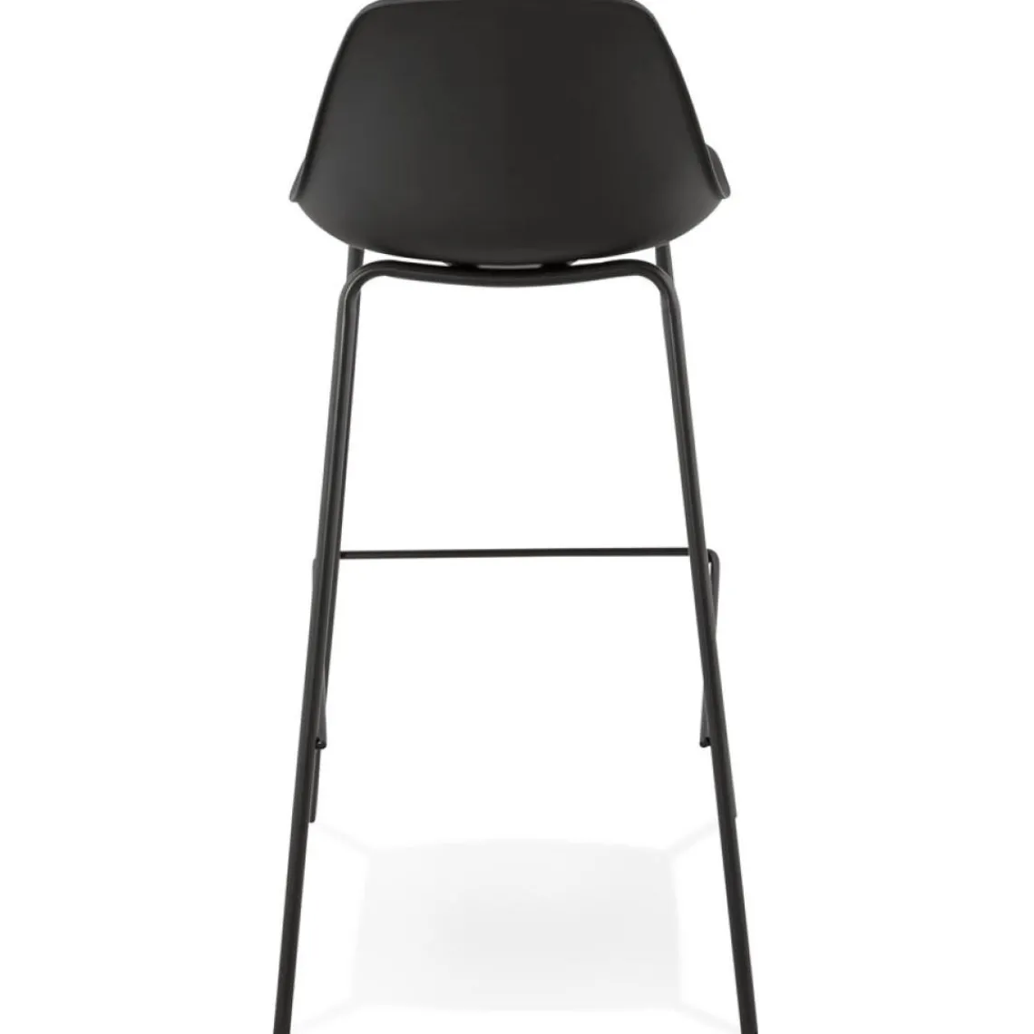 ALTEREGO Tabouret de bar 'COOKIE' noir style industriel Hot
