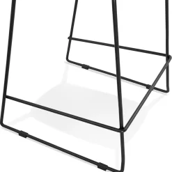 ALTEREGO Tabouret de bar design 'BERLIN' noir empilable style industriel Discount