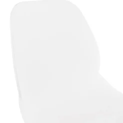 ALTEREGO Tabouret de bar design 'BERLIN' blanc empilable style industriel Outlet