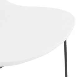 ALTEREGO Tabouret de bar design 'BERLIN' blanc empilable style industriel Outlet