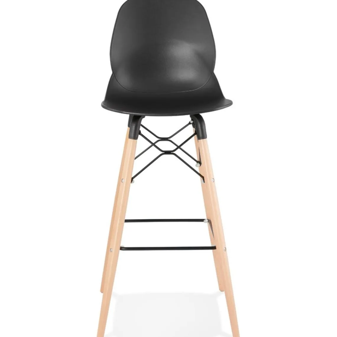 ALTEREGO Tabouret de bar design 'COSMIK' noir style scandinave Clearance