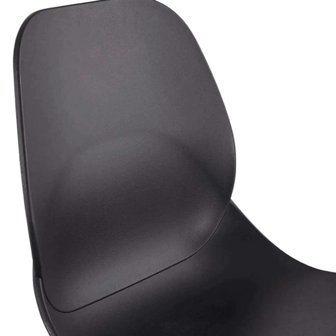 ALTEREGO Tabouret de bar design 'COSMIK' noir style scandinave Clearance