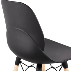 ALTEREGO Tabouret de bar design 'COSMIK' noir style scandinave Clearance