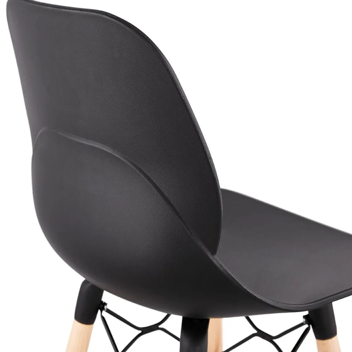 ALTEREGO Tabouret de bar design 'COSMIK' noir style scandinave Clearance