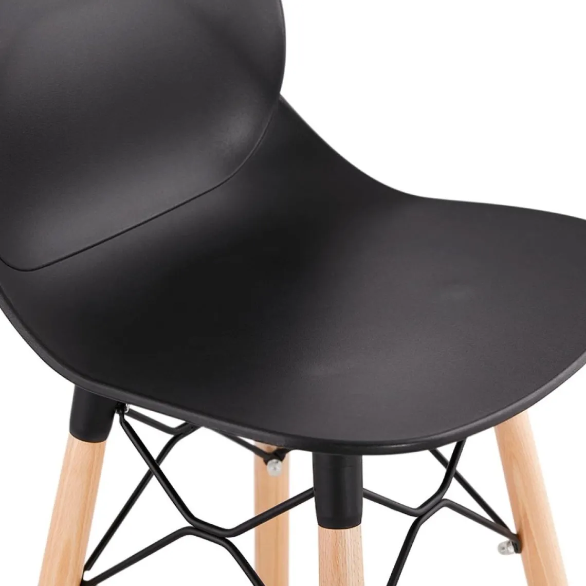 ALTEREGO Tabouret de bar design 'COSMIK' noir style scandinave Clearance