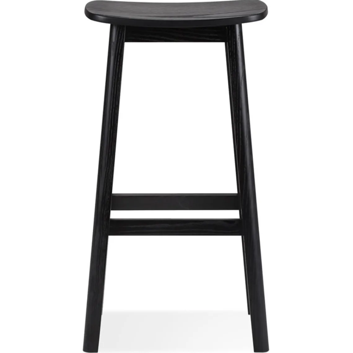 ALTEREGO Tabouret de bar design 'DUMAS' en bois noir Clearance