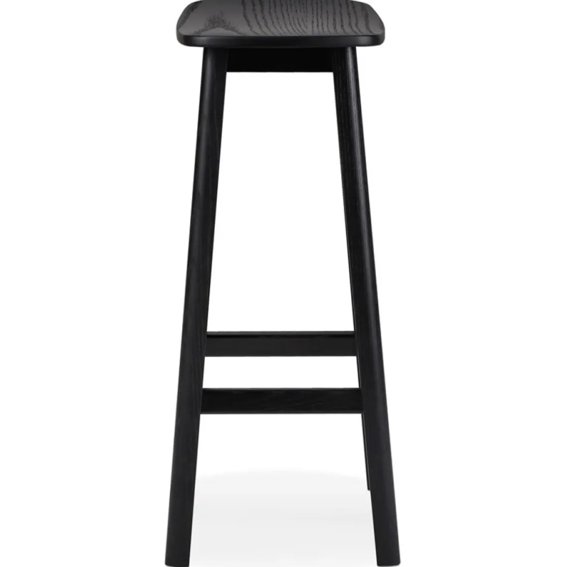 ALTEREGO Tabouret de bar design 'DUMAS' en bois noir Clearance