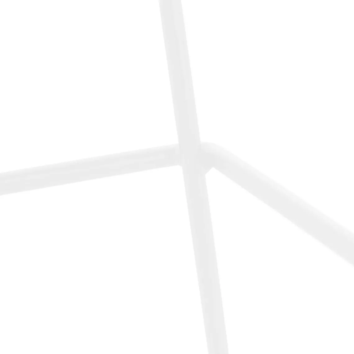 ALTEREGO Tabouret de bar design empilable 'BERLIN' blanc avec pied en métal blanc Clearance