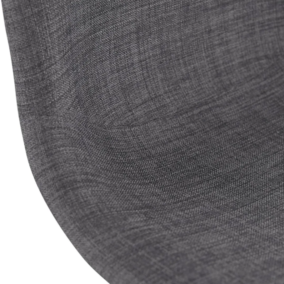 ALTEREGO Tabouret de bar design 'GALACTIK' en tissu gris foncé style scandinave Clearance