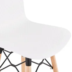 ALTEREGO Tabouret de bar design 'MOZAIK' blanc style scandinave Best