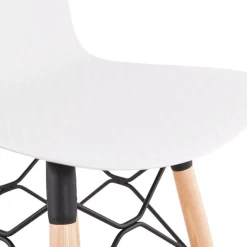 ALTEREGO Tabouret de bar design 'MOZAIK' blanc style scandinave Best