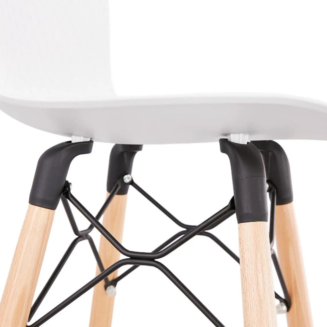 ALTEREGO Tabouret de bar design 'MOZAIK' blanc style scandinave Best