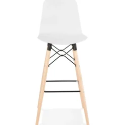 ALTEREGO Tabouret de bar design 'MOZAIK' blanc style scandinave Best