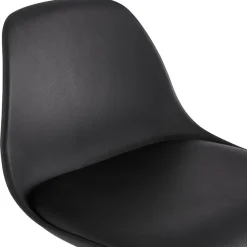 ALTEREGO Tabouret de bar design 'TATAMI' noir New