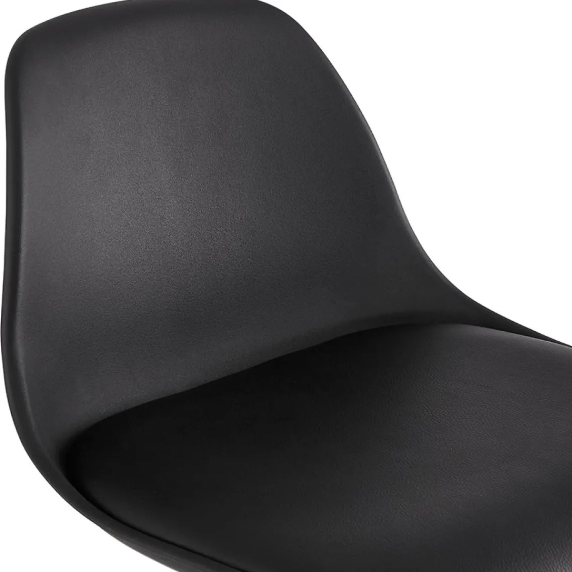 ALTEREGO Tabouret de bar design 'TATAMI' noir New