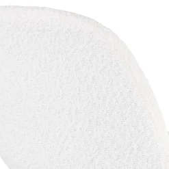 ALTEREGO Tabouret de bar 'FLORENCE' en tissu bouloché blanc style scandinave Sale