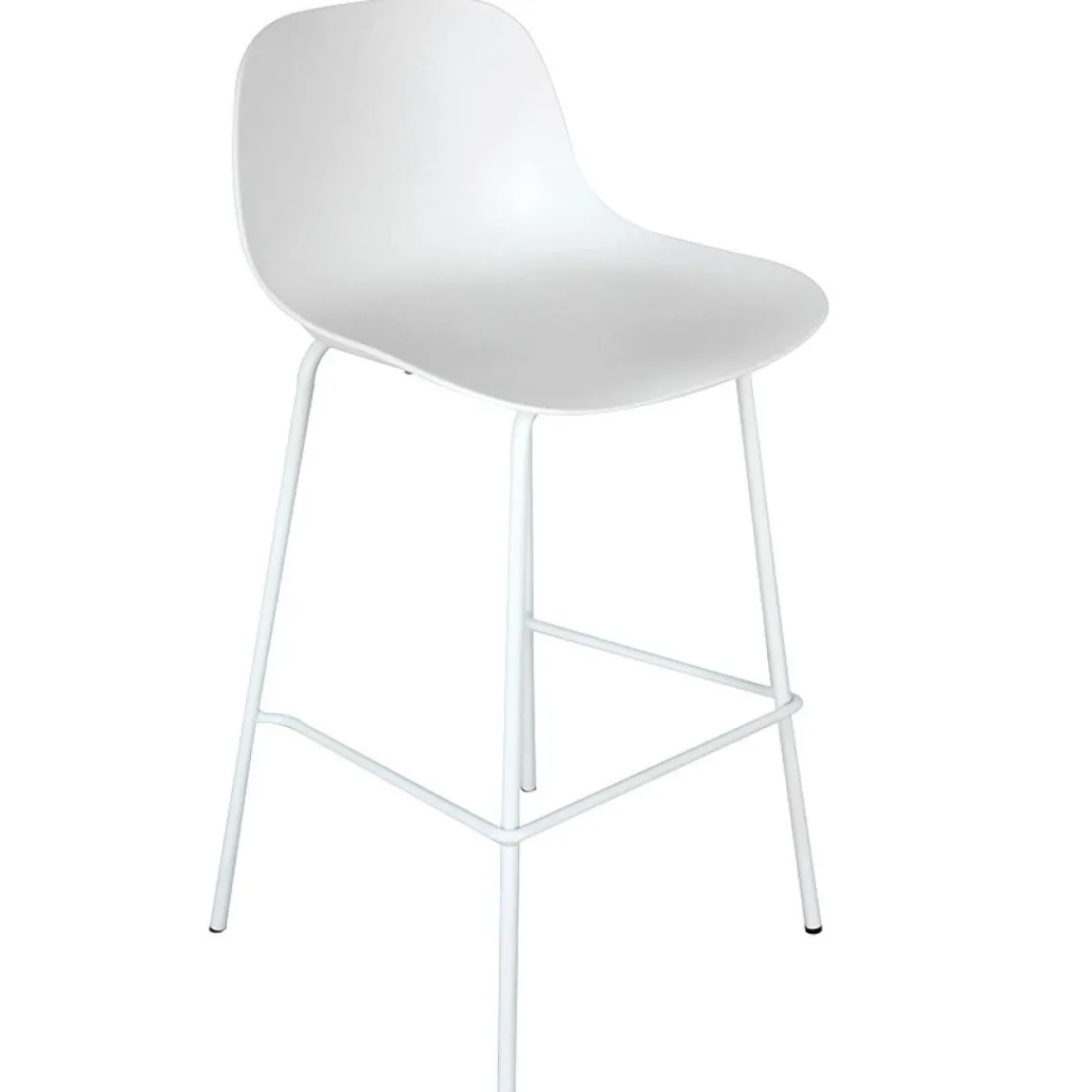 ALTEREGO Tabouret de bar 'GRANO' blanc intérieur et extérieur Sale