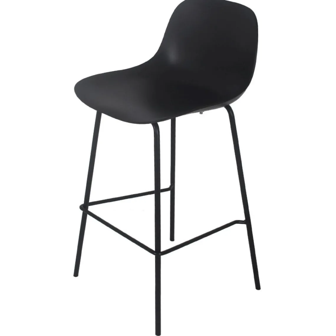 ALTEREGO Tabouret de bar 'GRANO' noir intérieur et extérieur New