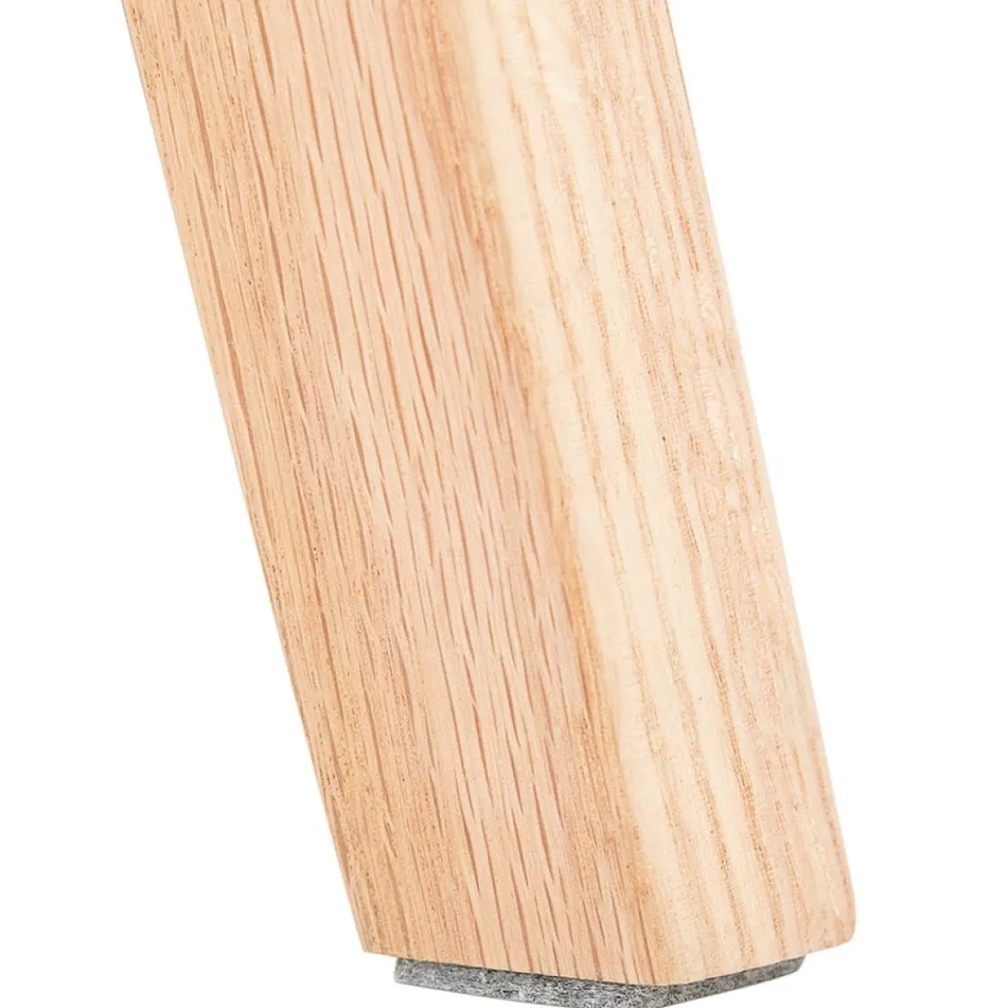 ALTEREGO Tabouret de bar 'MORISS' en tissu pied de poule et pieds en bois naturel Outlet