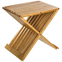 3S. x Home Tabouret pliant d'appoint bambou Sale