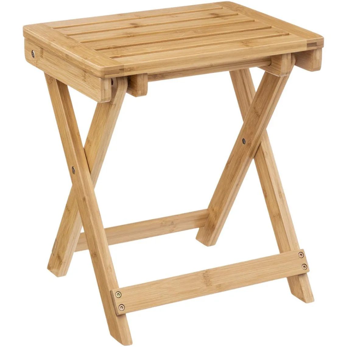 3S. x Home Tabouret pliant en bambou New