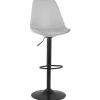 ALTEREGO Tabouret réglable 'TUTO' gris et pied noir Outlet