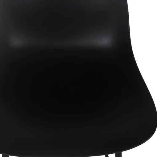 ALTEREGO Tabouret snack mi-hauteur 'GRANO MINI' noir intérieur et extérieur Sale